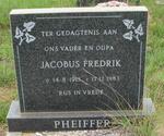 PHEIFFER Jacobus Fredrik 1913-1983