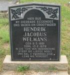 WELMANS Hendrik Jacobus 1891-1978