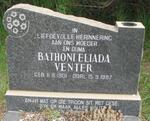 VENTER Bathoni Eliada 1901-1987