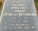 RENSBURG Jacomina Dorethea, Janse van 1931-2000