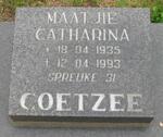 COETZEE Maatjie Catharina 1935-1993