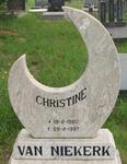 NIEKERK Christine, van 1980-1997