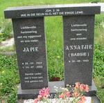 MARE Japie 1924-2002 & Annatjie 1943