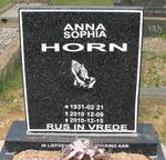 HORN Anna Sophia 1931-2010