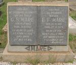MARÉ G.S. 1886-1957 & E.F. 1891-1974