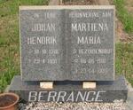 BERRANGE Johan Hendrik 1918-1991 & Martiena Maria BEZUIDENHOUT 1910-1996