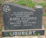 JOUBERT Maria Susanna nee  MARE 1924-1965