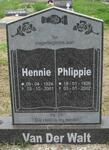 WALT Hennie, van der 1924-2001 & Phlippie1926-2002