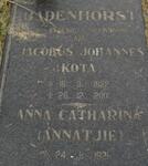 BADENHORST Jacobus Johannes 1922-2001 & Anna Catharina 192?-