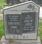 BOTHA Christoffel Daniel 1906-1990 & Frida M. Louisa 1908-1998