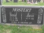 MOSTERT David 1918-1998 & Marie 1921-