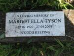 TYSON Margot Ella 1920-2009