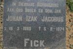 FICK Johan Izak Jacobus 1898-1974