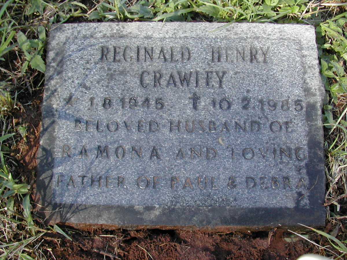 CRAWLEY Reginald Henry 1946-1985