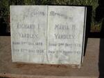 YARDLEY Richard I. 1872-1938 & Maria H. 1873-1947