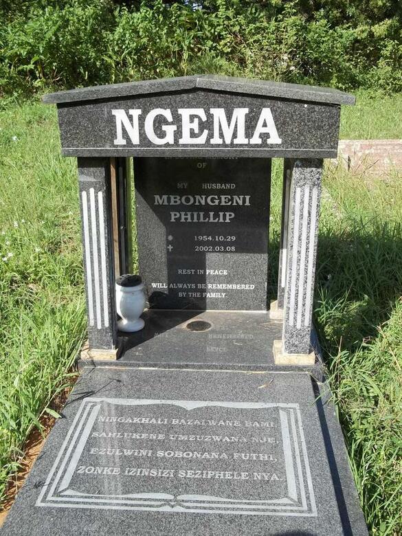 NGEMA Mbongeni Phillip 1954-2002
