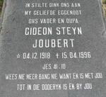 JOUBERT Gideon Steyn 1918-1996
