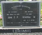 ERASMUS John C.P. 1910-1987 & Hendrina M.  v.d. MERWE 1905-1998