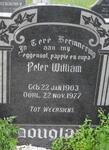 DOUGLAS Peter William 1903-1977