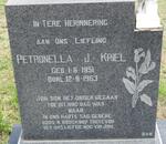 KRIEL Petronella J. 1951-1963