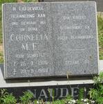 NAUDE Cornelia M.E. nee SCHUTTE 1906-1989