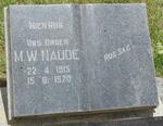 NAUDE M.W. 1915-1970