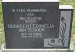 SCHOOR Hubrecht Cornelia, van 1893-1970