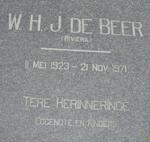 BEER W.H.J., de 1923-1971