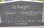 JAGER Daniel, de 1893-1971 & Anna Francina GERMISHUYS 1900-1982