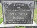 OOSTHUIZEN Anna Francina nee MARAIS 1902-1974