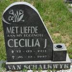 SCHALKWYK Cecilia, J., van 1911-1997