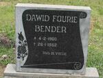 BENDER Dawid Fourie 1900-1962