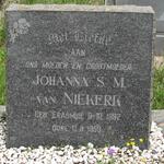 NIEKERK Johanna S.M., van nee ERASMUS 1882-1959