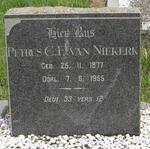 NIEKERK Petrus C.F., van 1877-1955