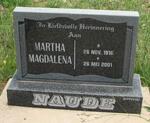 NAUDE Martha Magdalena 1916-2001