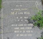 WYK M.J., van 1904-1989