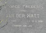 WATT George Frederik, van der 1928-1986