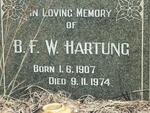 HARTUNG B.F.W. 1907-1974