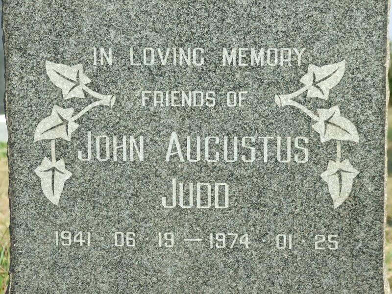 JUDD John Augustus 1941-1974