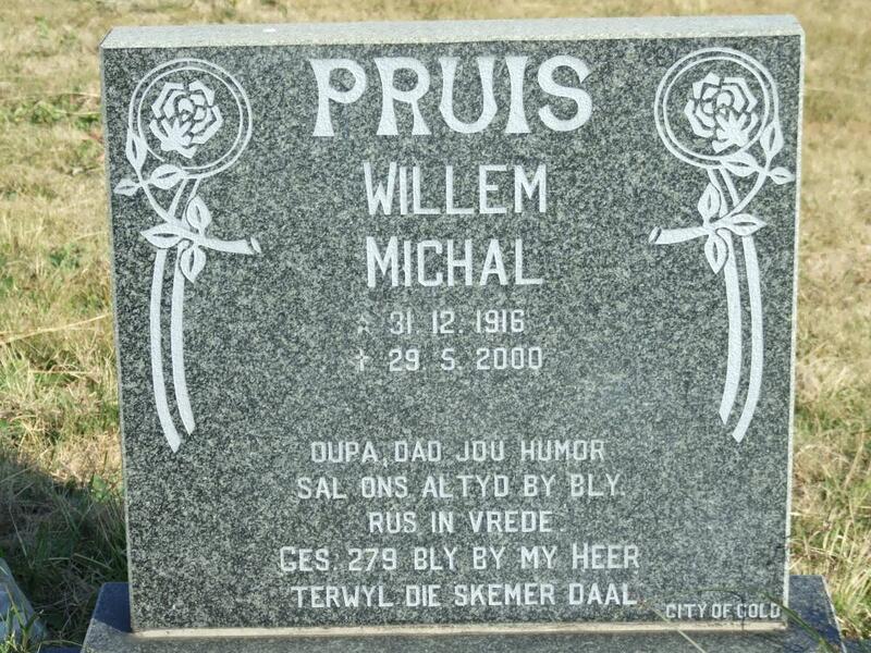 PRUIS Willem Michal 1916-2000