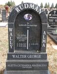 RUDMAN Walter George 1947-2006 & Alma 1950-
