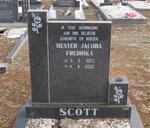 SCOTT Hester Jacoba Fredrika 1953-2000