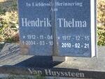 HUYSSTEEN Hendrik, van 1912-2004 & Thelma 1917-2010
