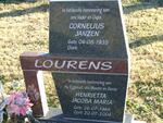 LOURENS Cornelius Janzen 1935- & Henrietta Jacoba Maria 1948-2004