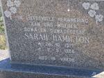 HAMILTON Sarah 1917-1986