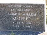 KLOPPER Schalk Willem 1918-1986