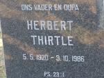 THIRTLE Herbert 1920-1986