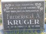 KRUGER Frederik J.A. 1904-1986
