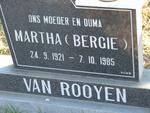 ROOYEN Martha, van 1921-1985