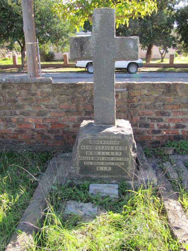 BIGGS Henry Grave -1913